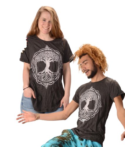 Shirt - T Shirt : Celtic Tree Design, Medium - Image 6