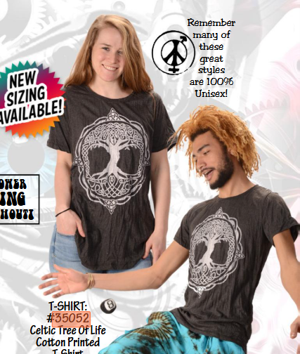 Shirt - T Shirt : Celtic Tree Design, Medium - Image 7