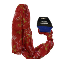Xmas Red/White Candy Cane Scarf