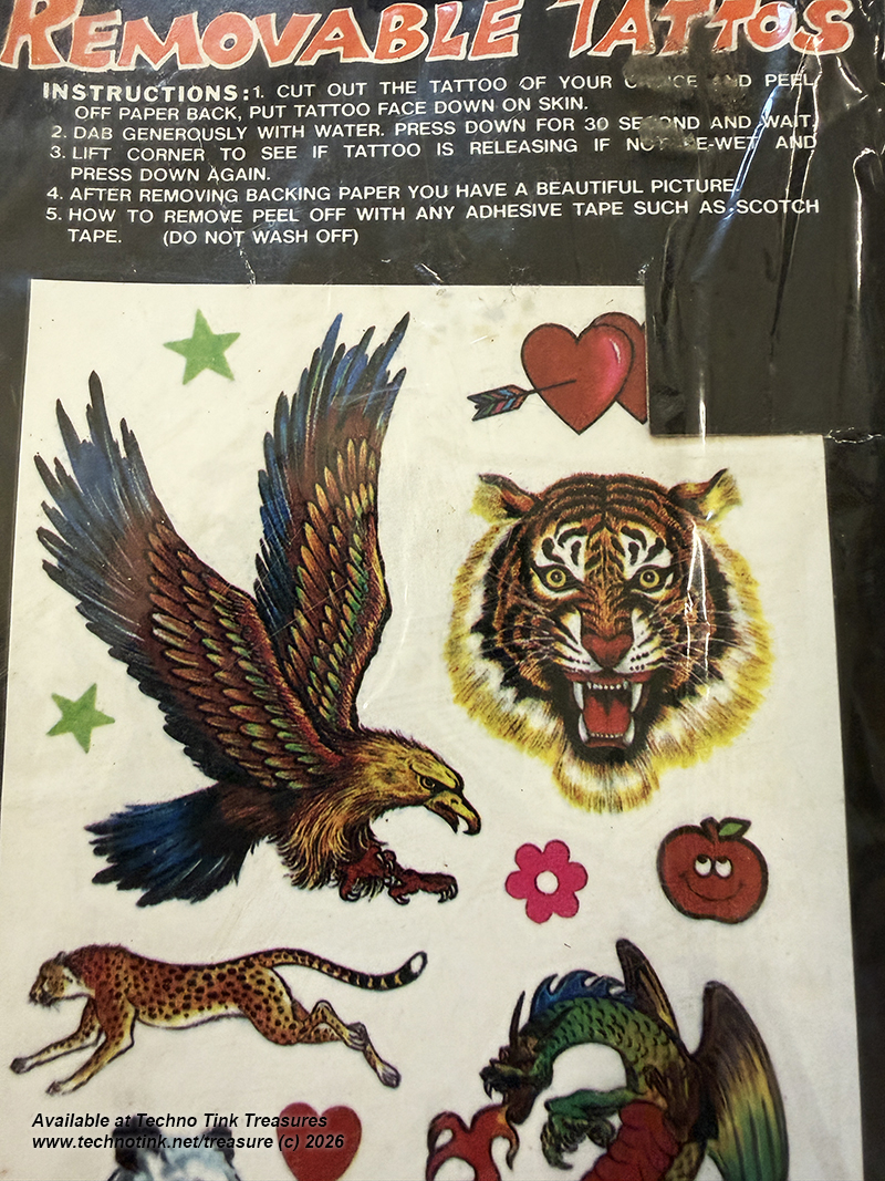 Vintage Removable Tattoo Set: Various Compilation Sets - Image 17