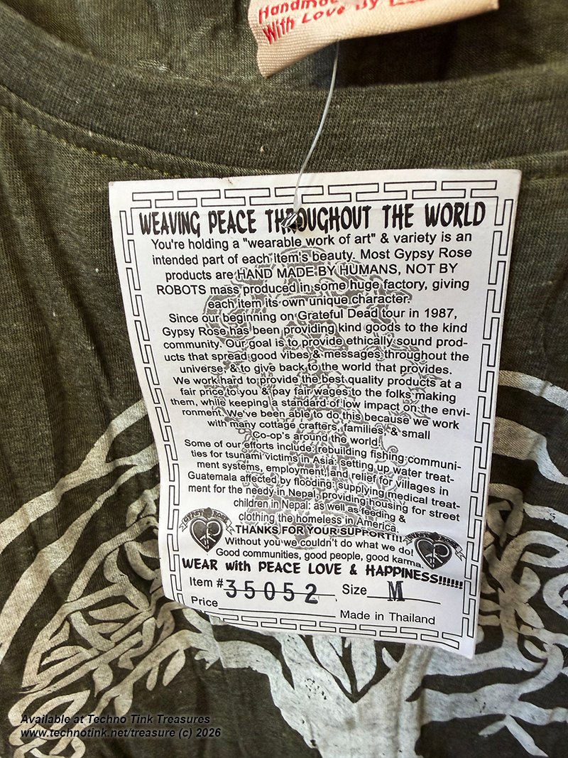Shirt - T Shirt : Celtic Tree Design, Medium - Image 12