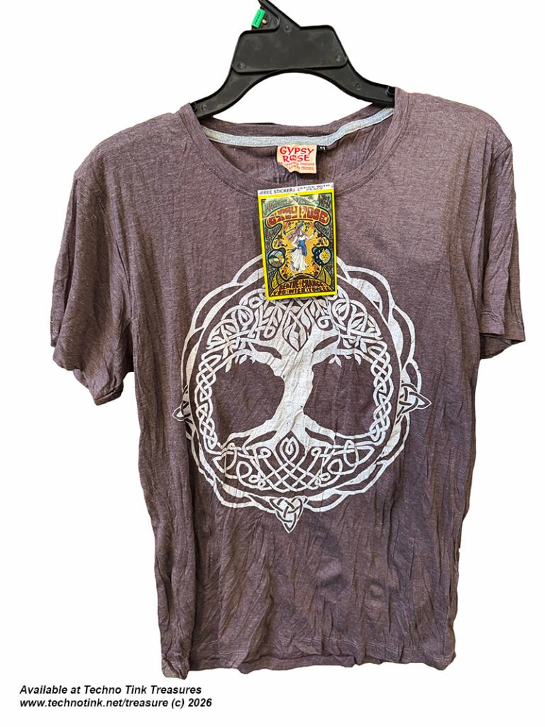 Shirt - T Shirt : Celtic Tree Design, Medium
