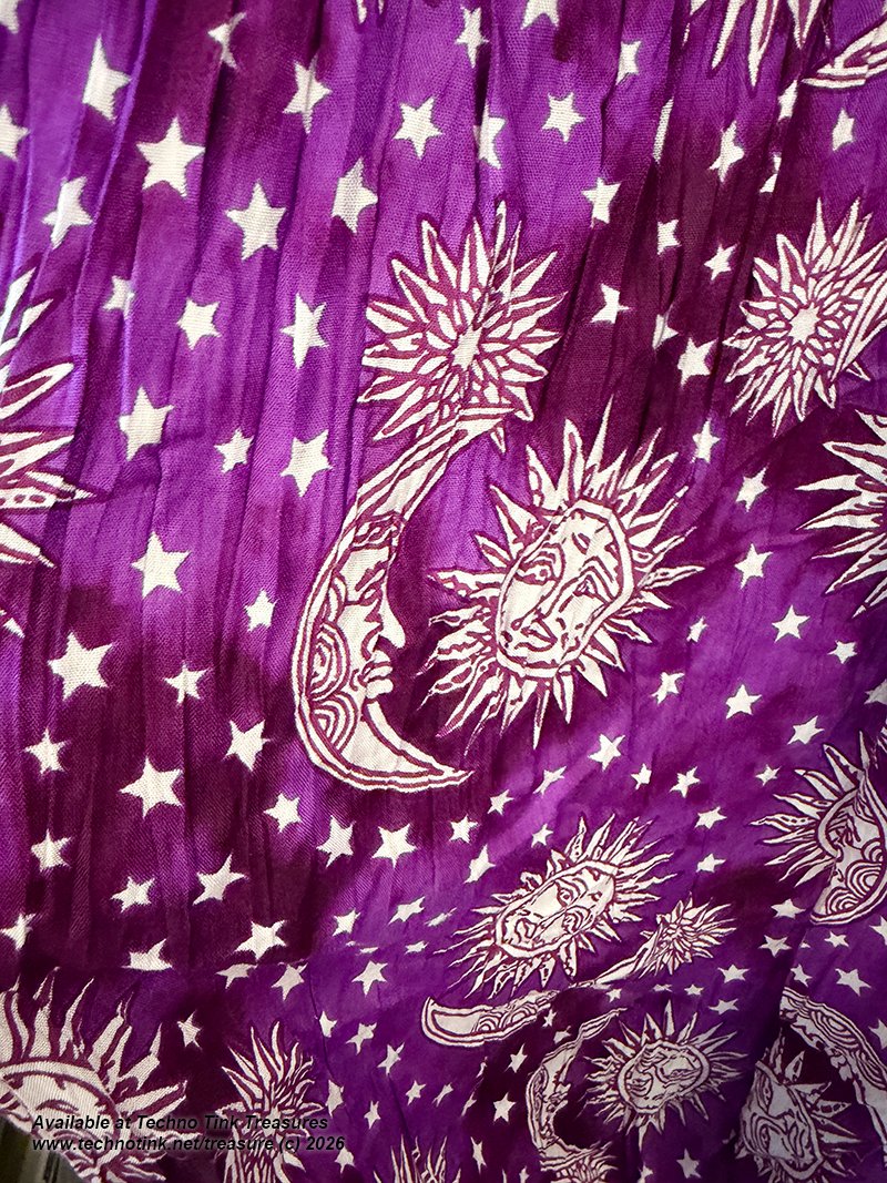 Pant & Halter Set - Rayon Celestial Print halter set - Image 15